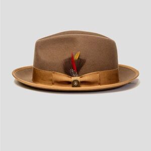 Southern Gents Trilby Fedora Hat 7-3/4”
